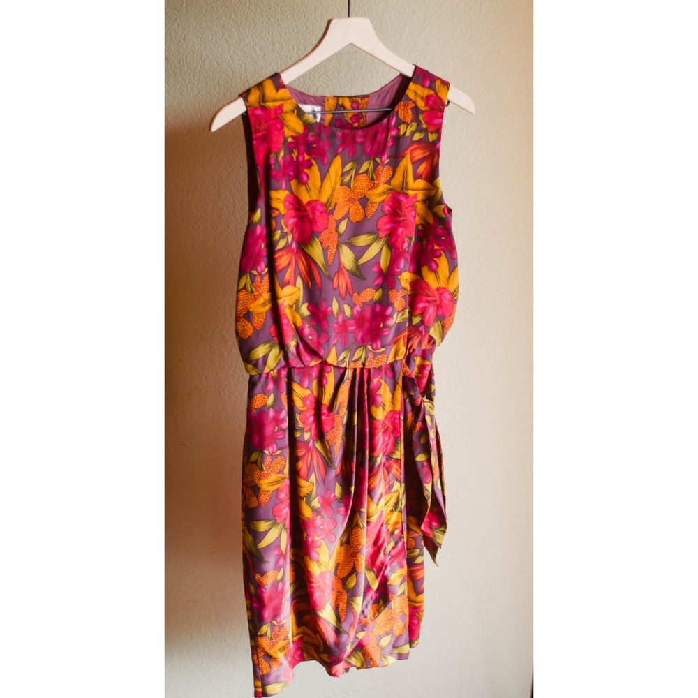 Niemann Marcus Floral Vintage Dress